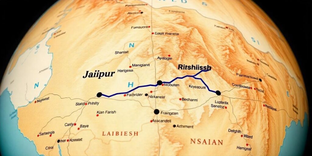 What Is the Distance Between Jaipur and Rishikesh