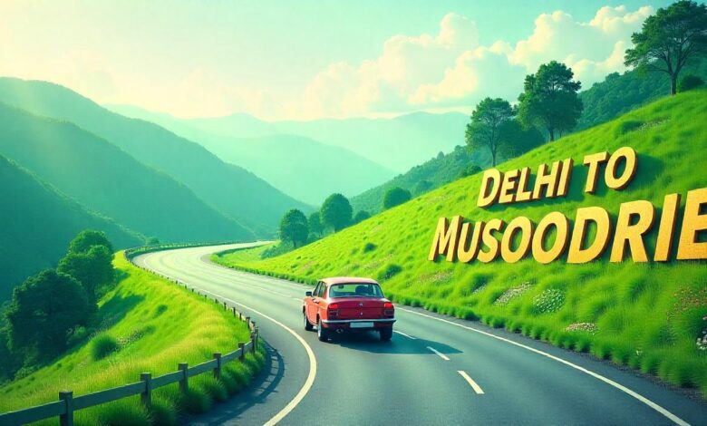 Delhi to Mussoorie Distance