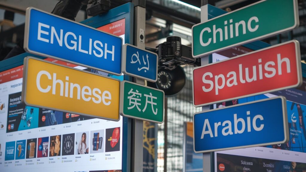 Multilingual Interface for Global Shoppers